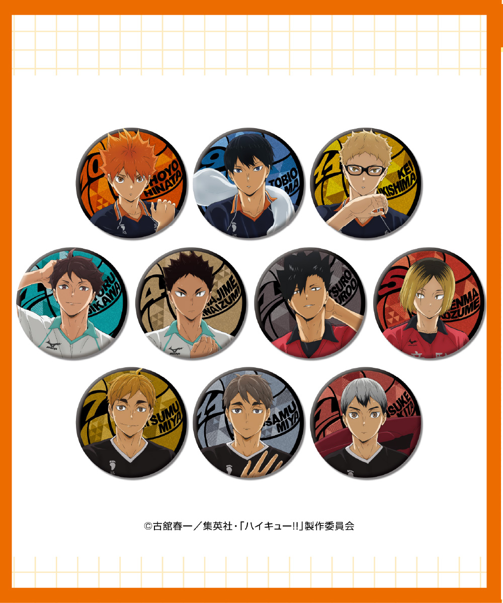 【限量】《排球少年!!》 閃粉徽章系列
