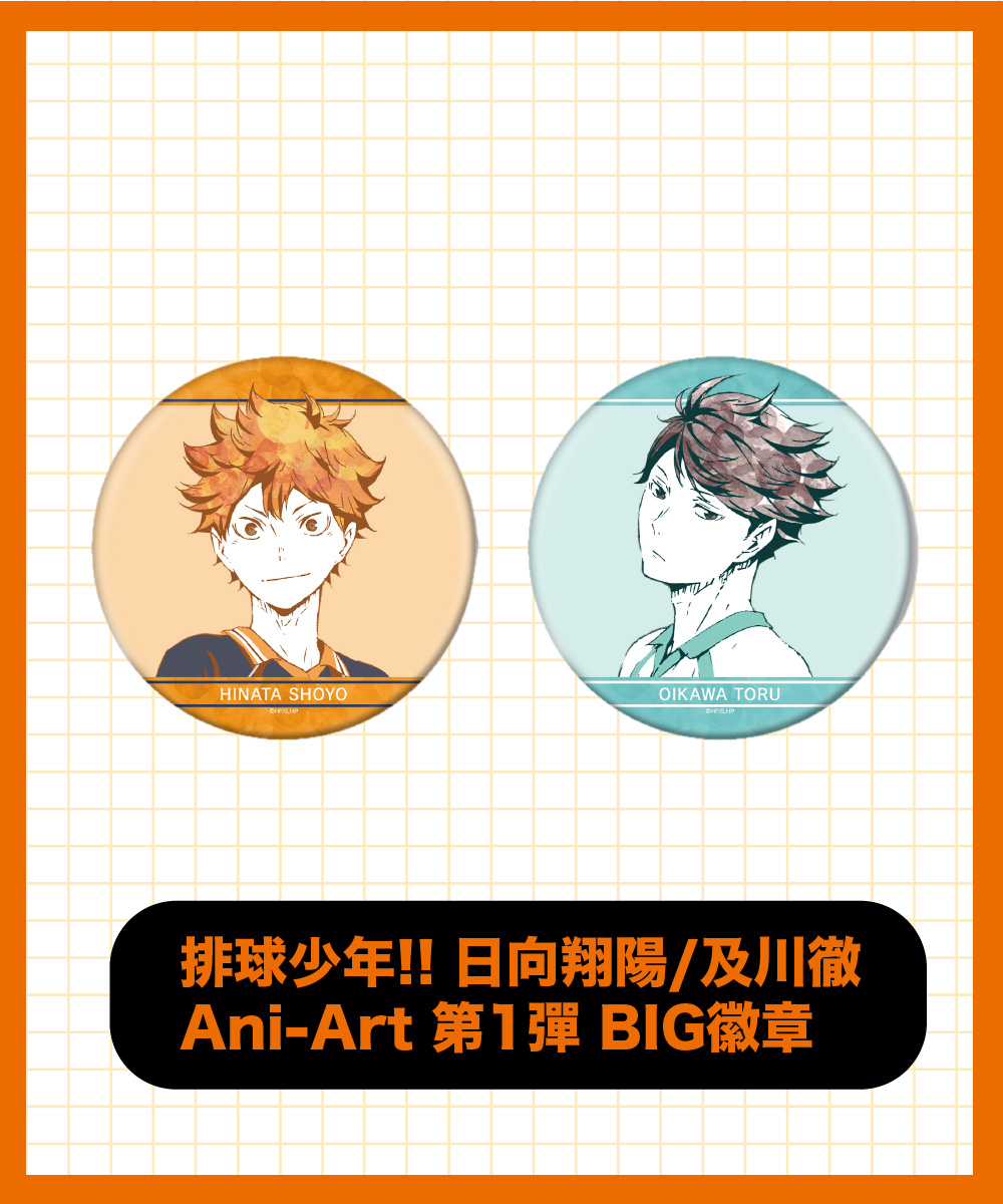 【限量】排球少年!!BIG徽章